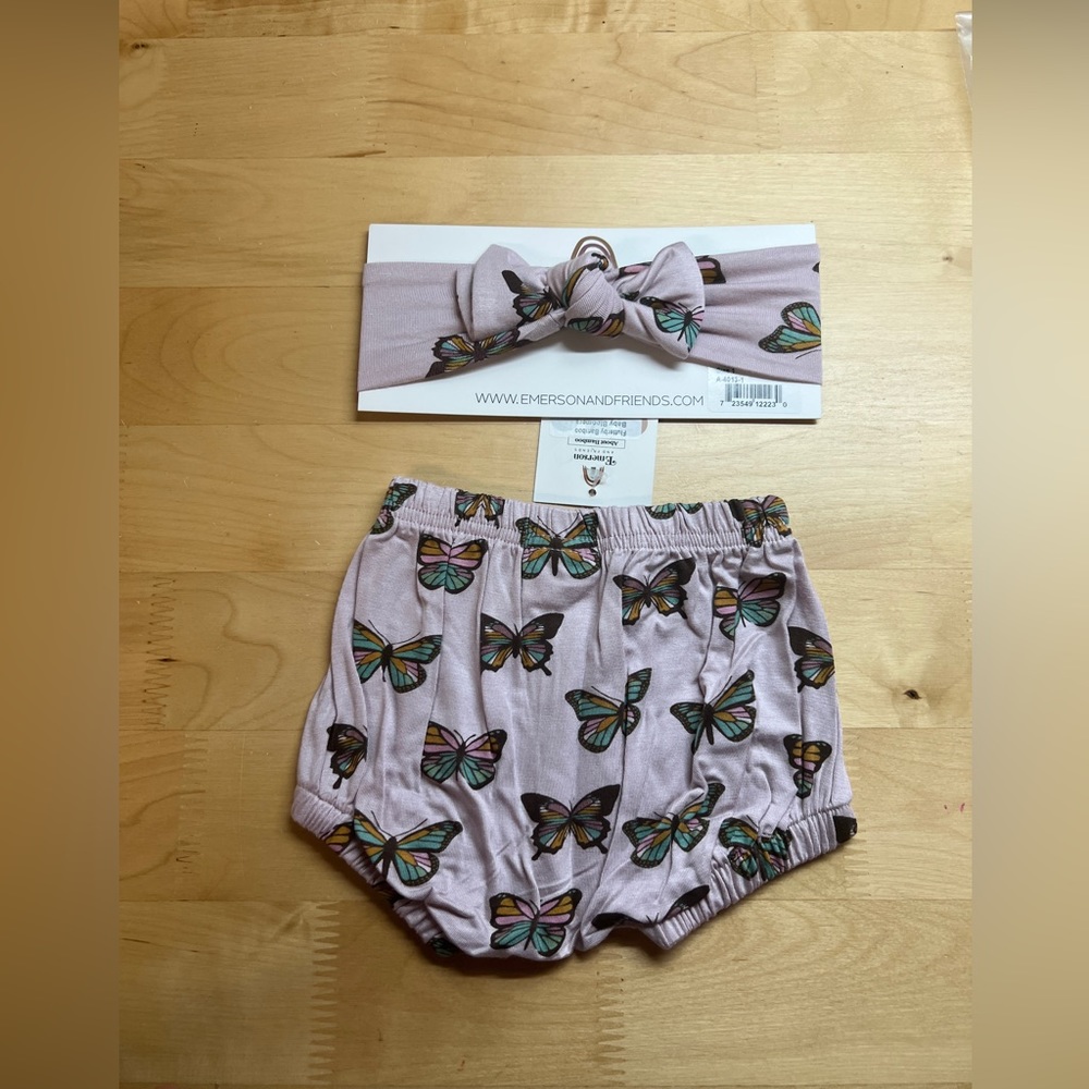 Butterfly bloomers and headband